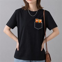 正露丸くん、セイロガン糖衣AちゃんＴシャツ1(ブラック-S)