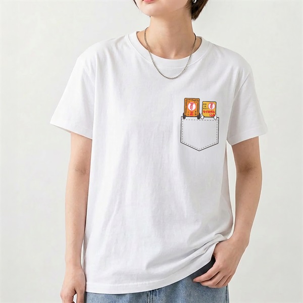 正露丸くん、セイロガン糖衣AちゃんＴシャツ1(ホワイト-S)